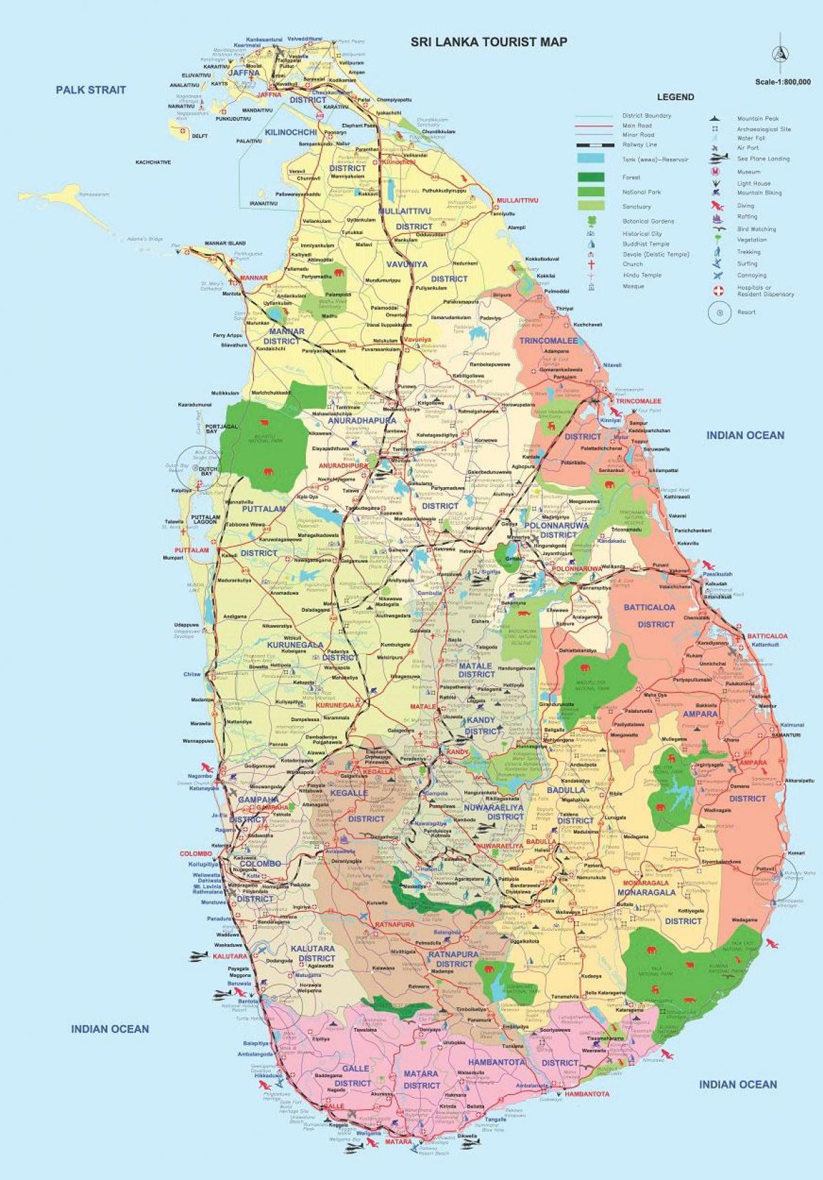 Sri Lanka ampara kabupaten peta