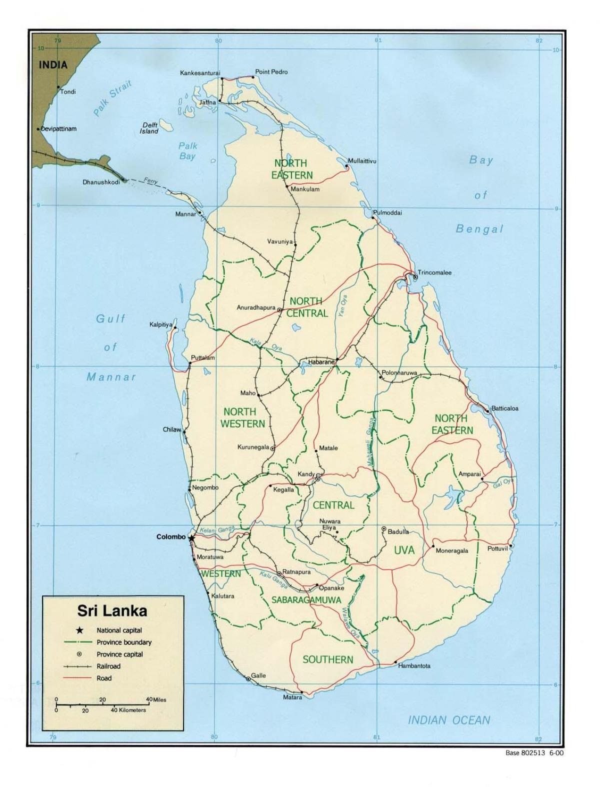 peta dunia end Sri Lanka
