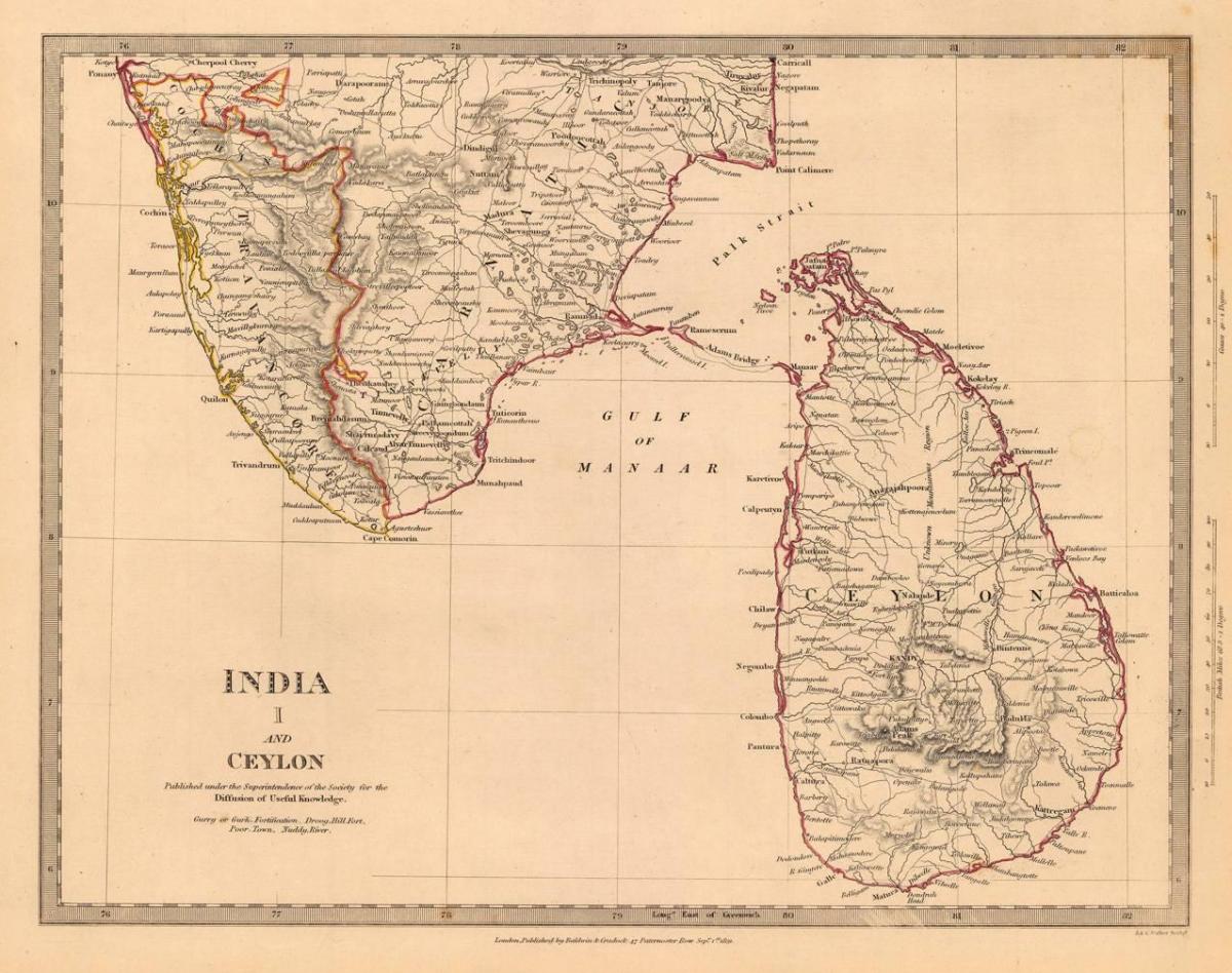 tua Ceylon peta