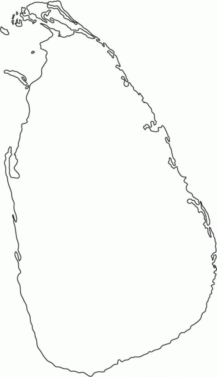 peta dari Sri Lanka offline