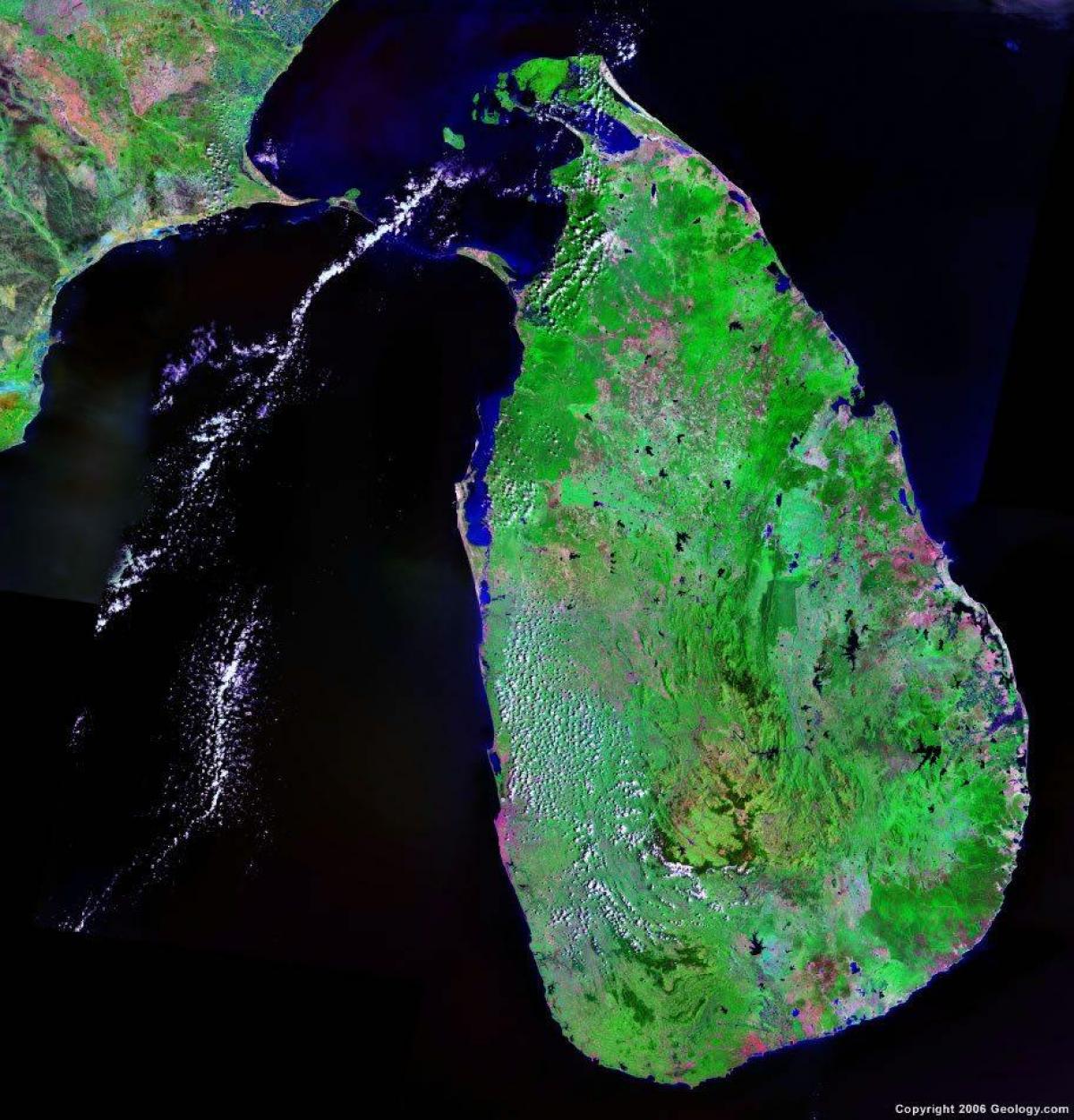 live tv satelit peta dari Sri Lanka