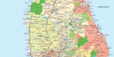 Sri Lanka ampara kabupaten peta