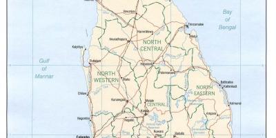 Sri Lanka gps peta online