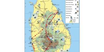 Peta simbol-simbol di Sri Lanka