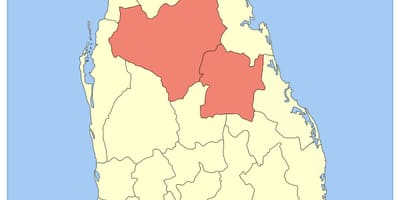 Central province, Sri Lanka peta