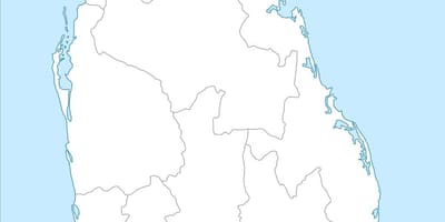Peta dari Sri Lanka nidan