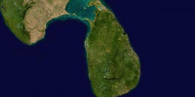 Online tv satelit peta dari Sri Lanka